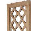 6 X 7.5 X 17 Tan Wooden Cross - Candle Holder Sconce