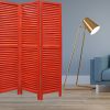 48 X 67 Red Wood Shutter -Screen