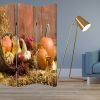 48 X 72 Multi Color Wood Canvas Harvest  Screen