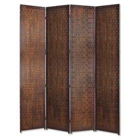 84" X 84" Brown Wood  Screen