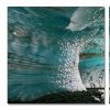 24" Multicolor Canvas 3 Horizontal Panels Ice Cave Photo