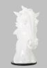 11" White Polyresin Horse Head Sculpture