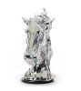 Modern Silver Horse Head Sculpture