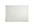 50" X 70" Ivory Faux Fur Plush Throw Blanket with Embroidery