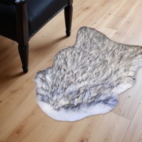 24" X 36" X 1.5" Gradient Grey Faux Sheepskin - Area Rug