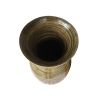 25" High Black And Gold Spun Bamboo Floor Vase