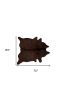 72" X 84" Chocolate Cowhide - Rug