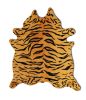 72" X 84" Tiger Chocolate On Natural Cowhide - Rug