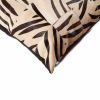 18" X 18" X 5" Zebra Black On White Patchwork Cowhide  Pillow