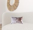 18" X 18" X 5" Salt And Pepper Brown And White Cowhide  Pillow