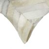 12" X 20" Natural Chevron Cowhide Throw Pillow