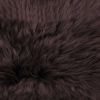 Rectangular Soft Chocolate Natural Sheepskin Fur Lumbar Pillow