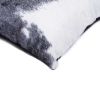 Set of Two 18" Gray and White Cowhide Throw Pillow