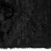 3' X 5' Black Rectangular Faux Fur - Area Rug