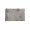 5' X 8' Gray Faux Sheepskin Area Rug