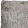 5' X 8' Gray Faux Sheepskin Area Rug