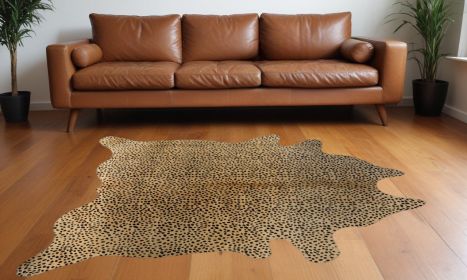 60" X 84" Cheetah Cowhide - Area Rug