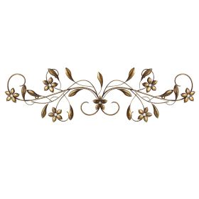 Antique Gold Metal Scroll Wall Decor