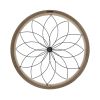 Distressed Chic Flower Metal And Wood Wall Decor