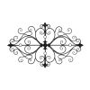 Black Traditional Metal Scroll Wall Decor