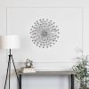 Silver Acrylic Burst Metal Wall Decor