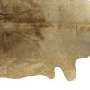 6' X 7' Gold Genuine Cowhide Area Rug