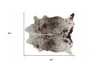 60" X 84" White Chocolate Cowhide  Rug