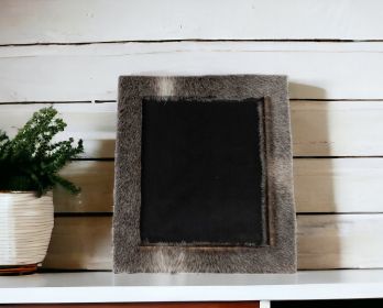 8" x 10" Gray Cowhide Tabletop Picture Frame