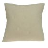 20" X 7" X 20" Beautiful Transitional Tan Pillow Cover With Poly Insert