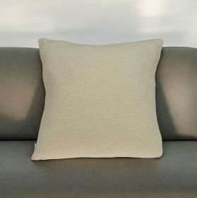 20" X 7" X 20" Beautiful Transitional Tan Pillow Cover With Poly Insert