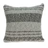 20" X 7" X 20" Stunning Transitional Gray Accent Pillow Cover With Poly Insert