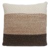 Warm Brown And Cream Decorative Accent Pillow