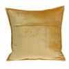 20" X 7" X 20" Transitional Yellow Solid Quilted Pillow Cover With Poly Insert