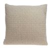 20" X 7" X 20" Decorative Transitional Tan Pillow Cover With Poly Insert