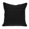 20" X 7" X 20" Transitional Black And White Zebra Pillow Cover With Poly Insert