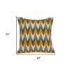 20" X 7" X 20" Multicolor Cotton Pillow Cover With Poly Insert