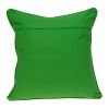 20" X 7" X 20" Cool Traditional Green And White Pillow Cover With Poly Insert