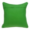 20" X 7" X 20" Traditional Green And White Accent Pillow Cover With Poly Insert