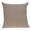 20" X 7" X 20" Stunning Transitional Tan Cotton Pillow Cover With Poly Insert