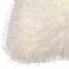 17" Bright White Genuine Tibetan Lamb Fur Pillow With Microsuede Backing