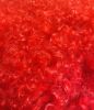 17" Red Genuine Tibetan Lamb Fur Pillow With Microsuede Backing