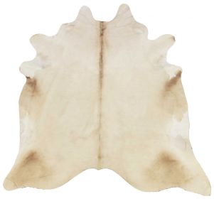 6.5 Ft  Champagne Brindled Cowhide Rug