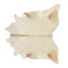 6.5 Ft  Champagne Brindled Cowhide Rug