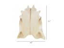 6.5 Ft  Champagne Brindled Cowhide Rug