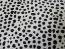 6 Ft Black And White Cheetah Stenciled Cowhide Rug