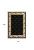 7' X 10'  Polypropylene Black Area Rug