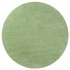 8' Green Round Hand Woven Area Rug