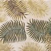 5' X 8' Natural Beige Hand Tufted Tropical Leaves Indoor Area Rug