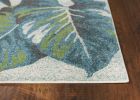 7' X 10'  Polypropylene Teal Or  Green Area Rug