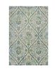 7' X 10'  Polypropylene Ivory Or Teal Area Rug